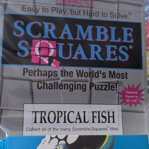 90s Vintage Scramble Squares Tropical Fish‎ Puzzle NIP - Picture 6 of 8